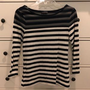 The Limited 3/4 Striped Top